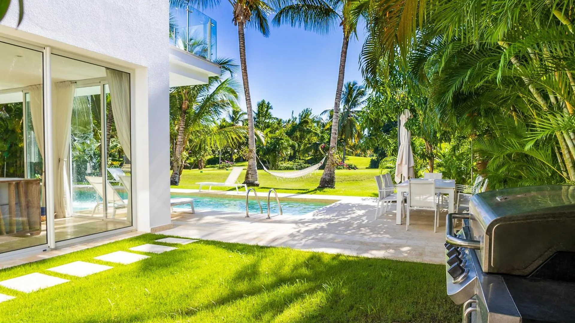 Luxury Rentals In Punta Cana - Exclusive Waterfall Villa With Private Pool, Bbq, Maid, Golf 多米尼加共和国