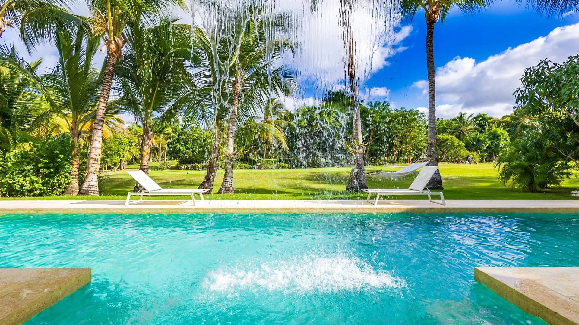 Luxury Rentals In Punta Cana - Exclusive Waterfall Villa With Private Pool, Bbq, Maid, Golf