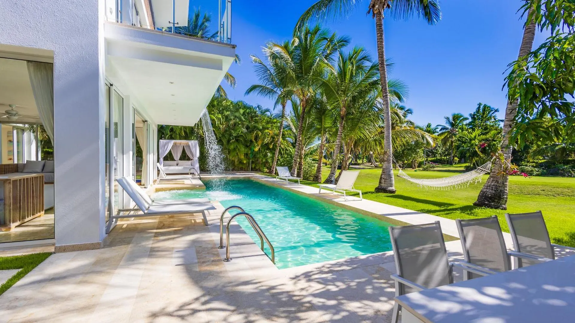 Luxury Rentals In Punta Cana - Exclusive Waterfall Villa With Private Pool, Bbq, Maid, Golf 多米尼加共和国
